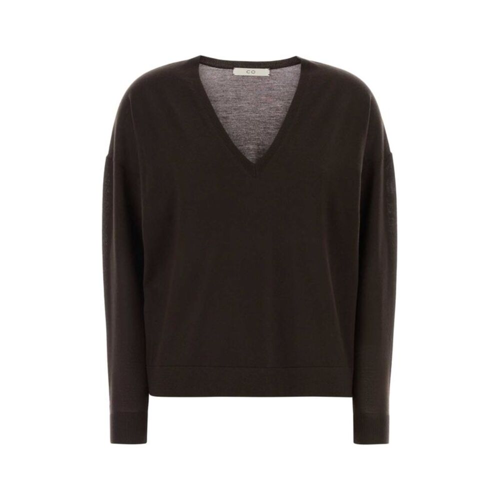 Co Women Chocolate Cashmere Sweater